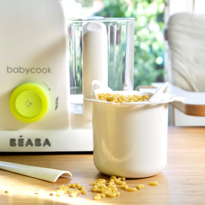 Beaba Babycook Solo/Duo - Pasta-Rice Cooker White Age- 7 Months & Above