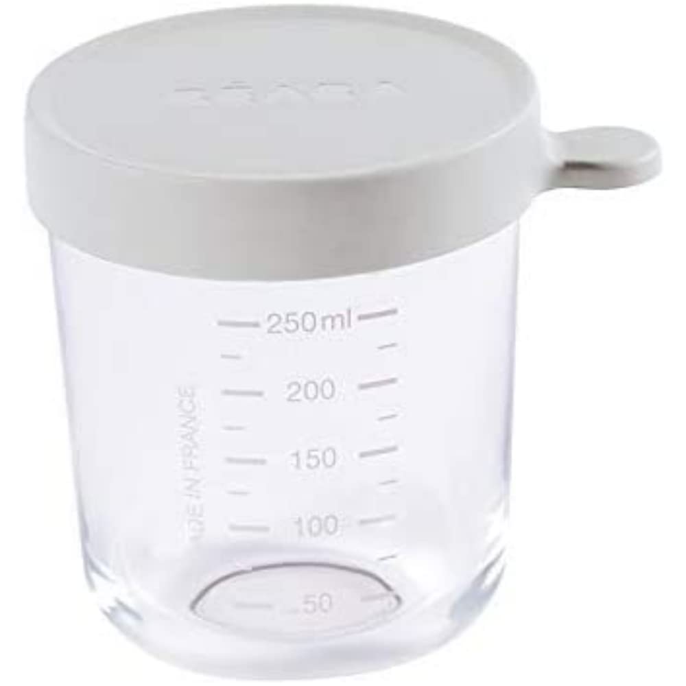 Béaba Glass Storage Jar 250ml Light Mist Age- Newborn & Above