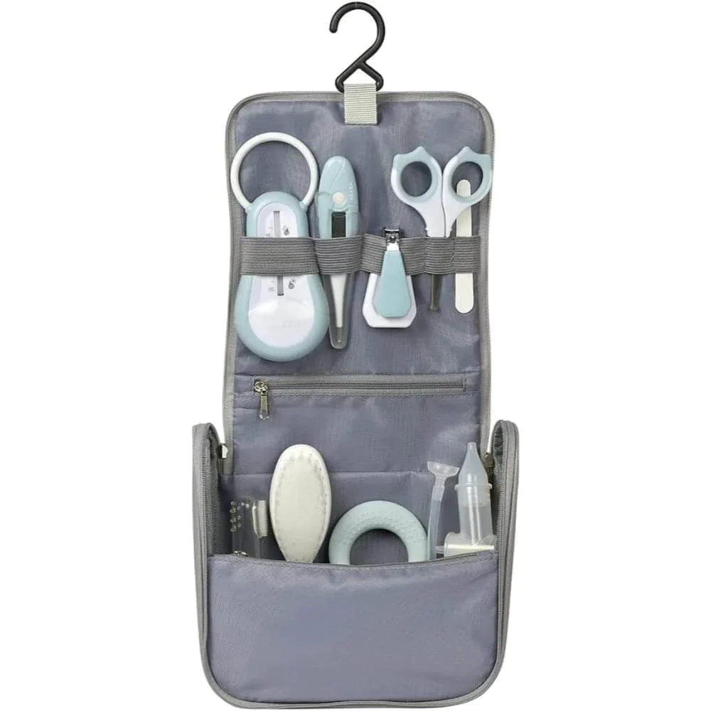 Béaba Hanging Toiletry Pouch with 9 Accessories Blue Age- Newborn & Above
