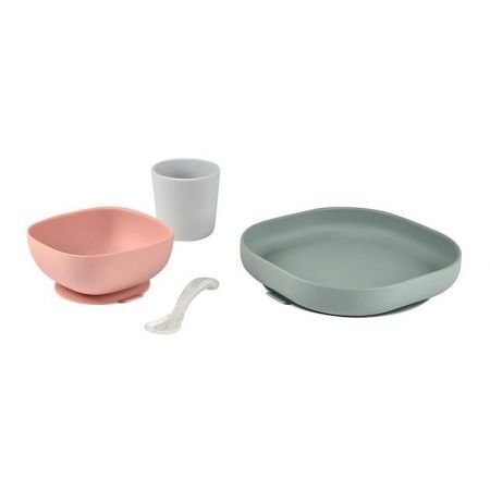 Beaba Silicone Meal Set Of 4 Eucalyptus Age- 4 Months & Above