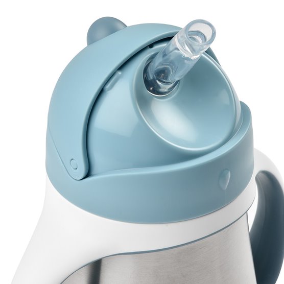 Beaba Stainless Steel Straw Cup Windy Blue Age- 8 Months & Above