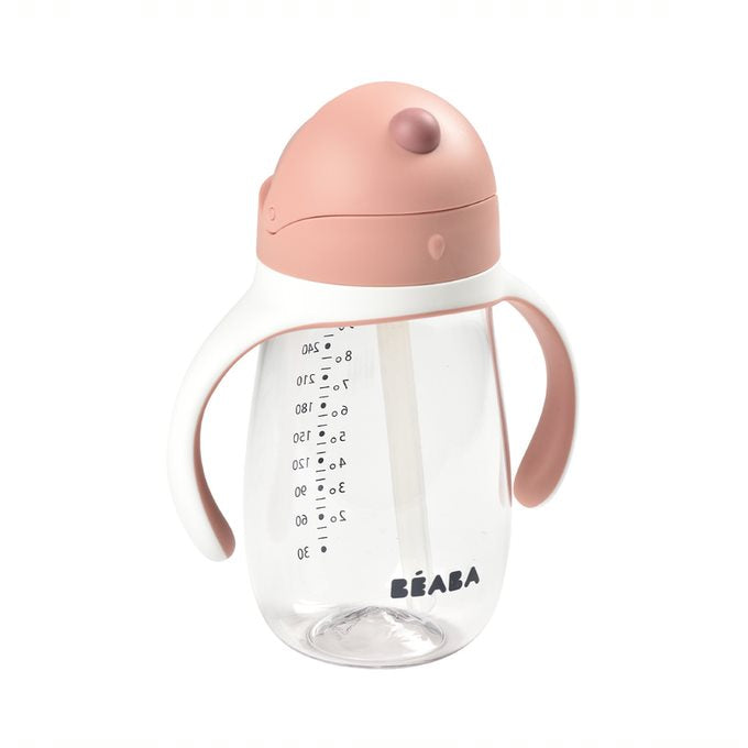 Beaba Straw Cup Old Pink Age- 8 Months & Above