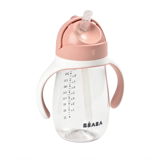Beaba Straw Cup Old Pink Age- 8 Months & Above