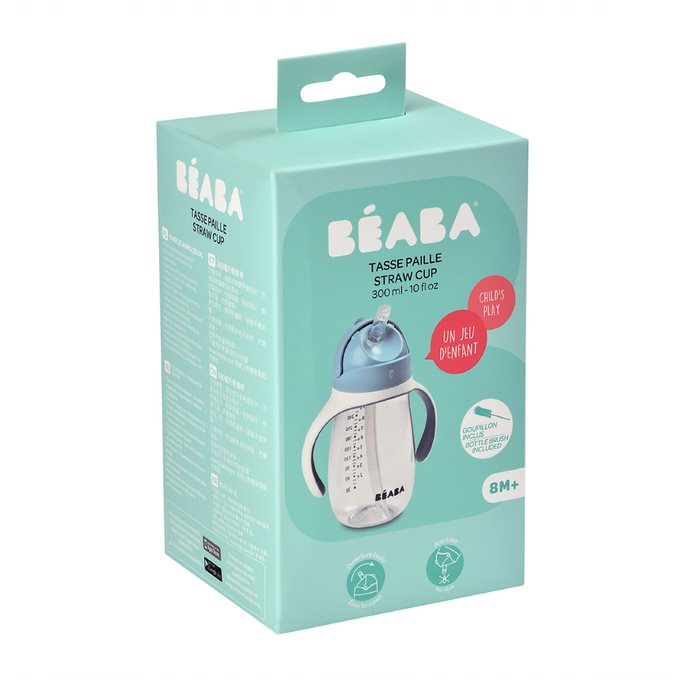 Beaba Straw Cup Windy Blue Age- 8 Months & Above