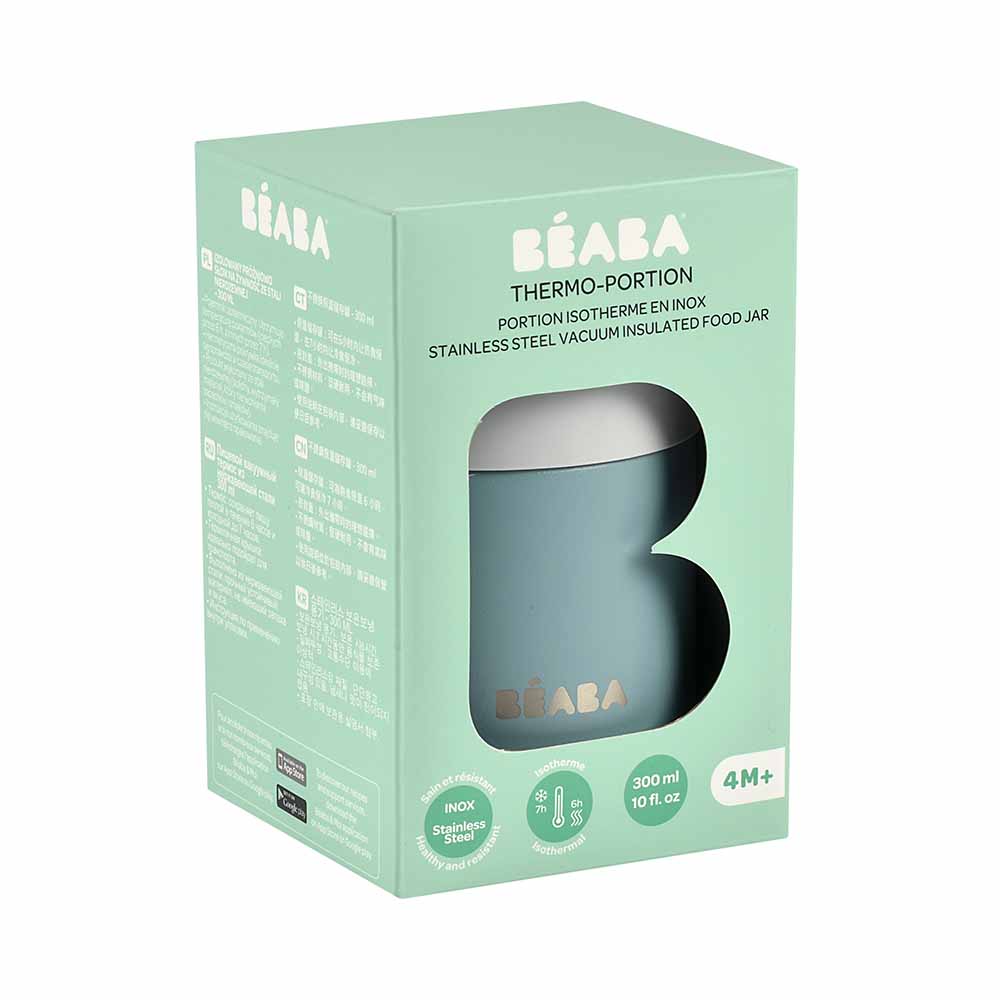 Beaba Thermo-Portion 300ml Age 4m+ Light Mist/Eucalyptus Green