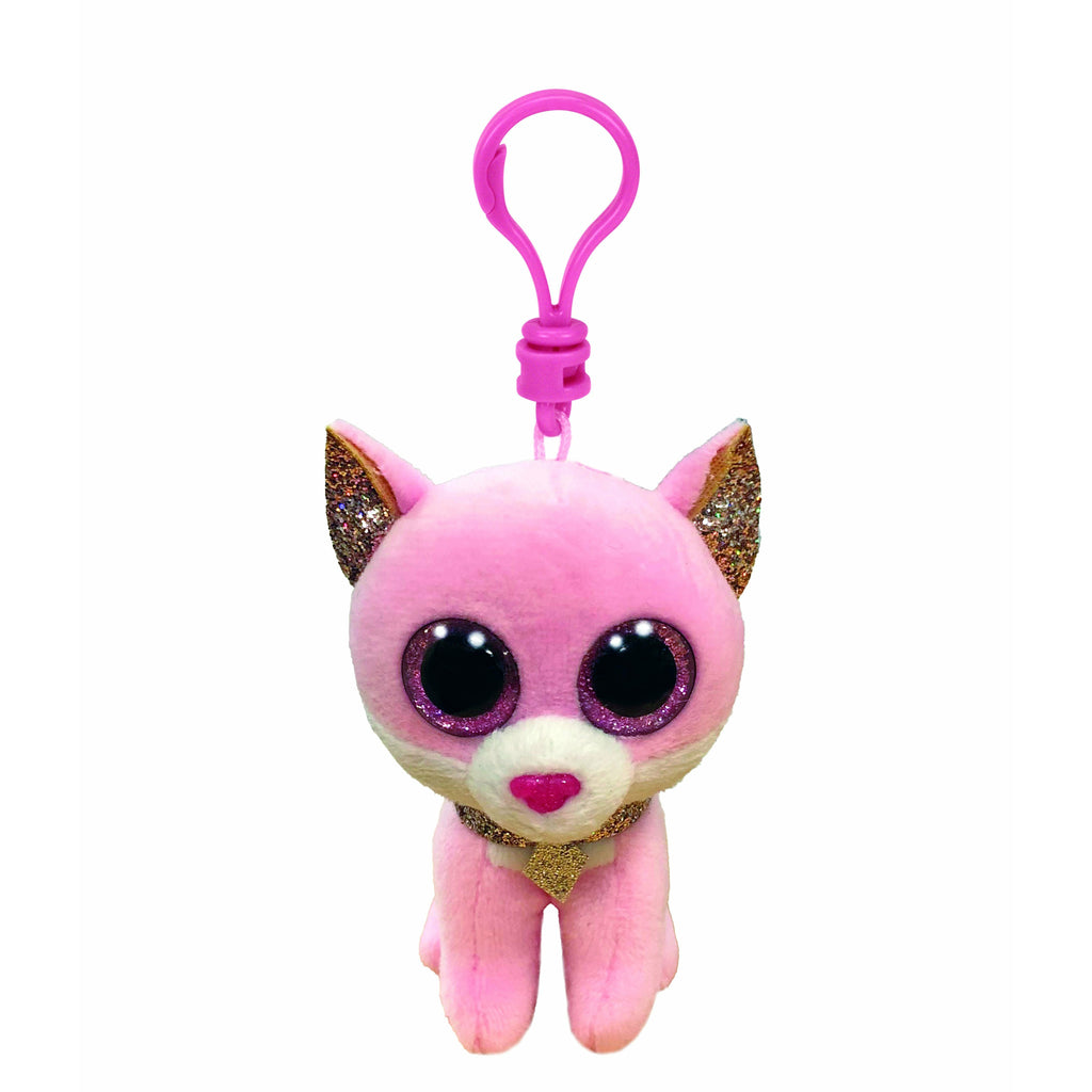 Beanie Boos Cat Fiona Pink Clip 3 Inch Age-3 Years & Above