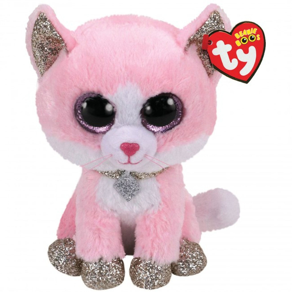 Beanie Boos Cat Fiona Pink Regular Age-3 Years & Above