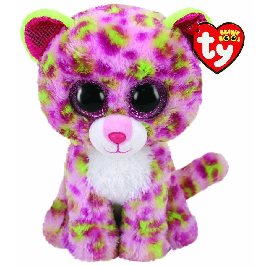 Beanie Boos Leopard Lainey Pink Medium 9 Inch Age-3 Years & Above