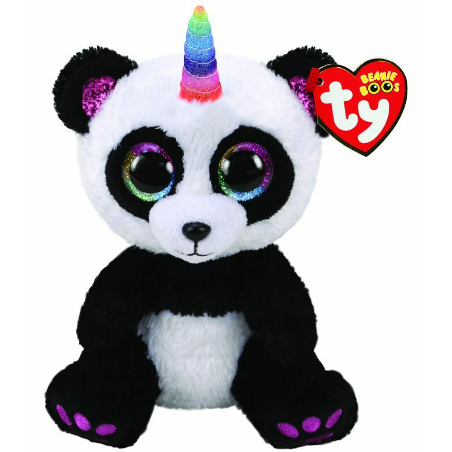 Beanie Boos Panda Paris W/Horn Regular 6 Inch Age-Newborn & Above