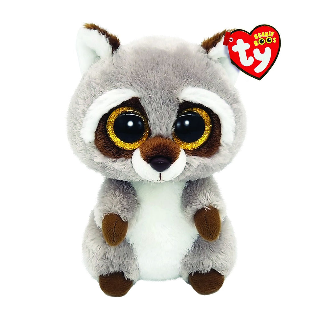 Beanie Boos Raccoon Oakie Grey Regular 6 Inch Age-Newborn & Above