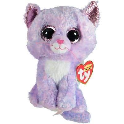 Beanie Boss Cat Cassidy Lavender Medium 9 Inch Age-Newborn & Above