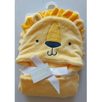 Bear Club Baby Lion Hooded Blanket 75X100Cm Yellow  Age- Newborn & Above