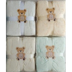 Bear Club Baby Polyester Blanket 110x120cm Assorted Age- Newborn & Above