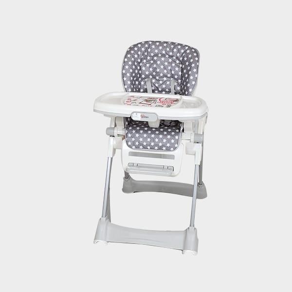 Bear Club Feeding High Chair with Removable Tray Blue Stars Age- 6 Months & Above
