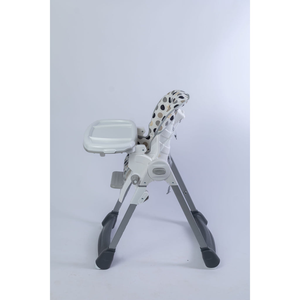 Bear Club Feeding High Chair with Removable Tray Grey Dots Age- 6 Months & Above