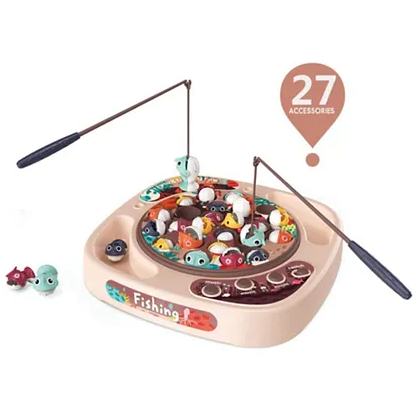 Beibe Good Fishing Game with 27 Accessories Pink Age- 3 Years & Above