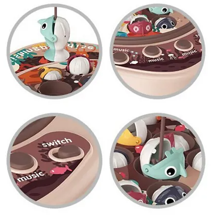 Beibe Good Fishing Game with 27 Accessories Pink Age- 3 Years & Above