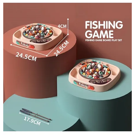 Beibe Good Fishing Game with 27 Accessories Pink Age- 3 Years & Above