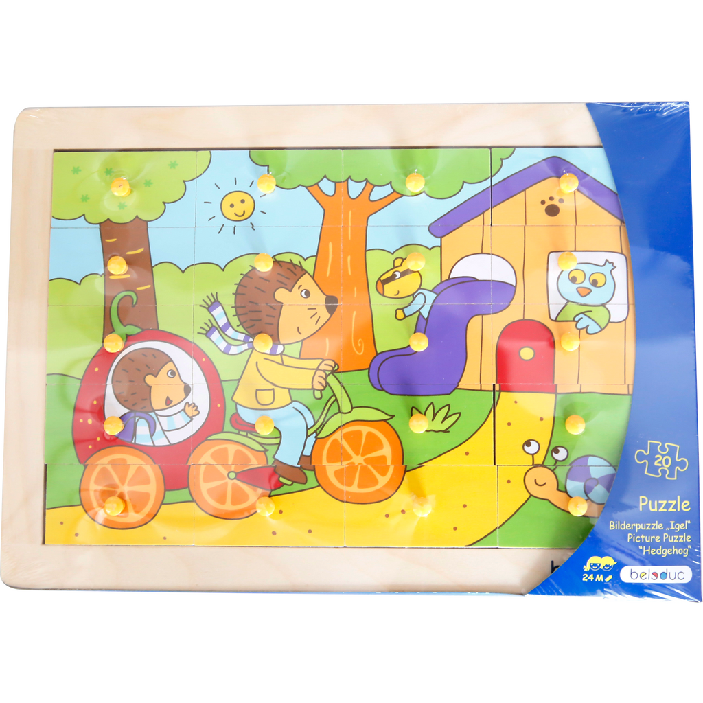 Beleduc Picture Puzzle Hedgehog Multicolor Age-24 Months & Above