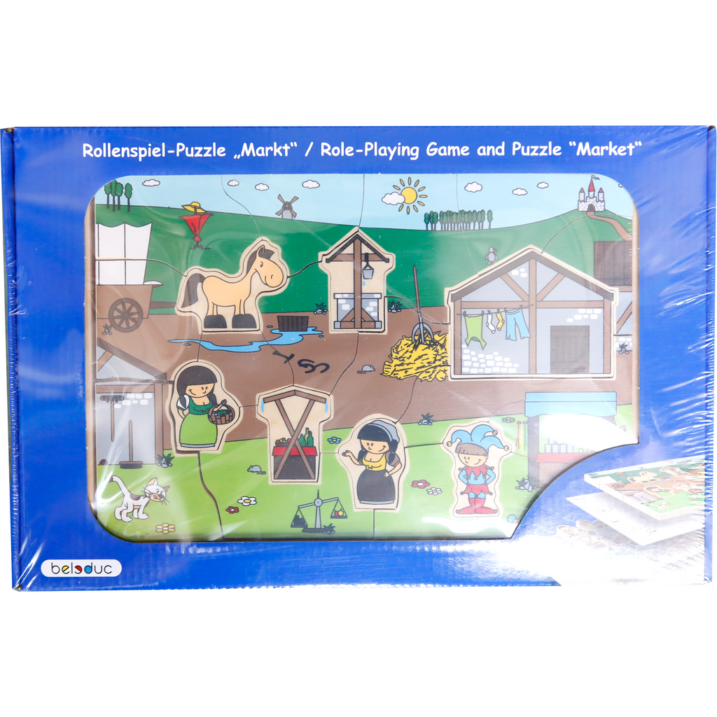 Beleduc Role Play Puzzle - Market Multicolor Age-24 Months & Above