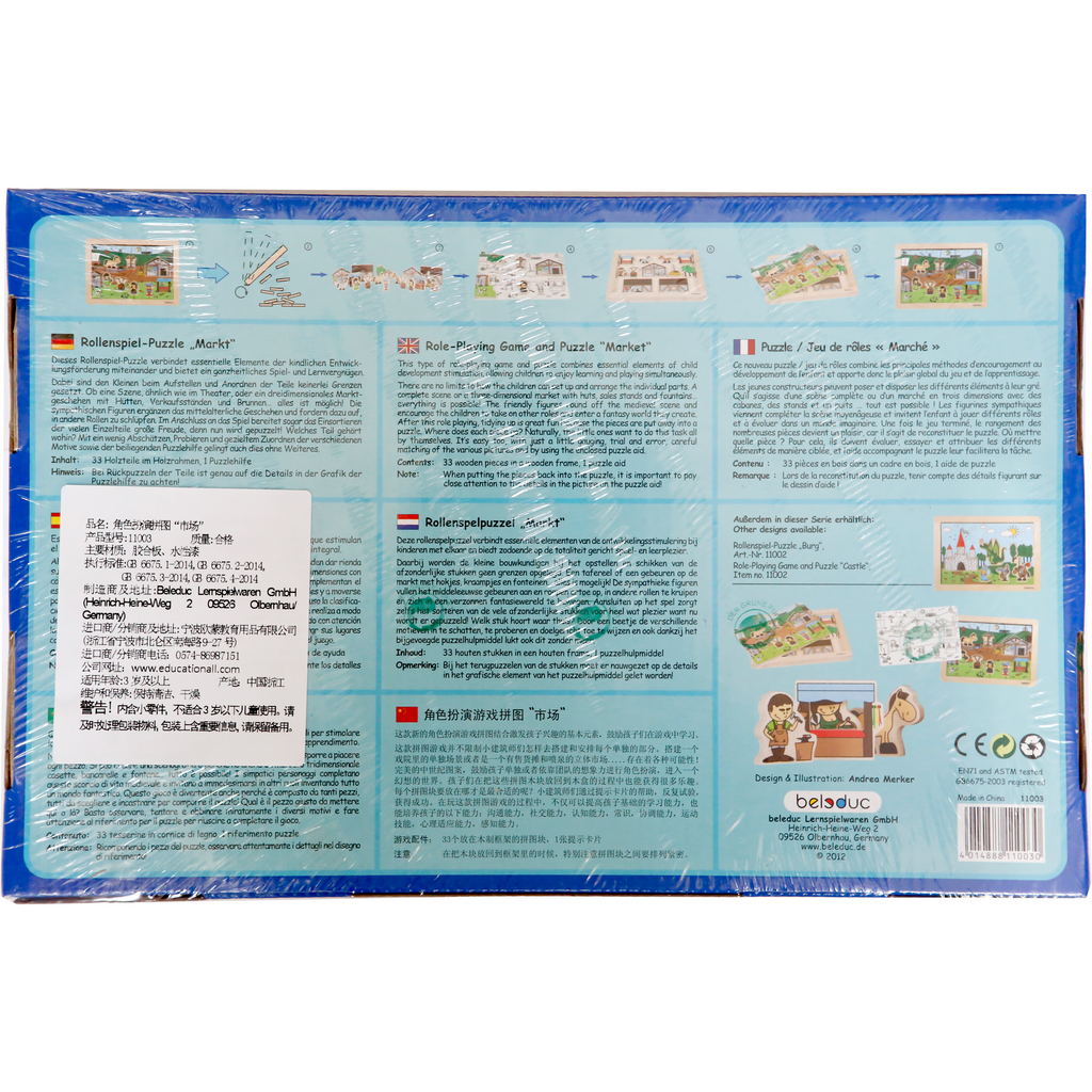 Beleduc Role Play Puzzle - Market Multicolor Age-24 Months & Above
