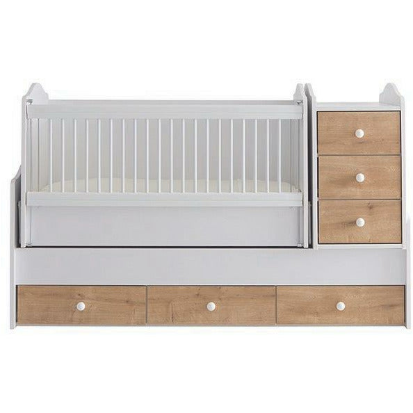 Belis Eva Baby Convertible Baby Bed with Drawers 60 x 170cm, Mese