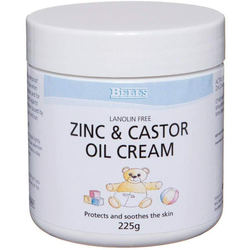 Bells Zinc & Castor Oil Cream 225g