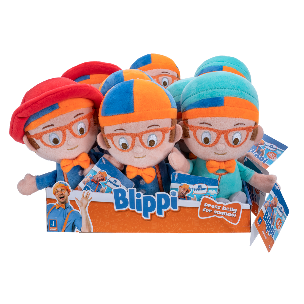 Blippi 6-Inch Doctor Little Feature Blippi Talking Plush with Sound Blue/Grey/Orange Multicolor Age- Newborn & Above