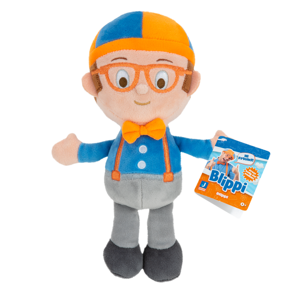 Blippi Fire Fighter 6-Inch Little Feature Blippi Talking Plush with Sound Multicolor Age- Newborn & Above