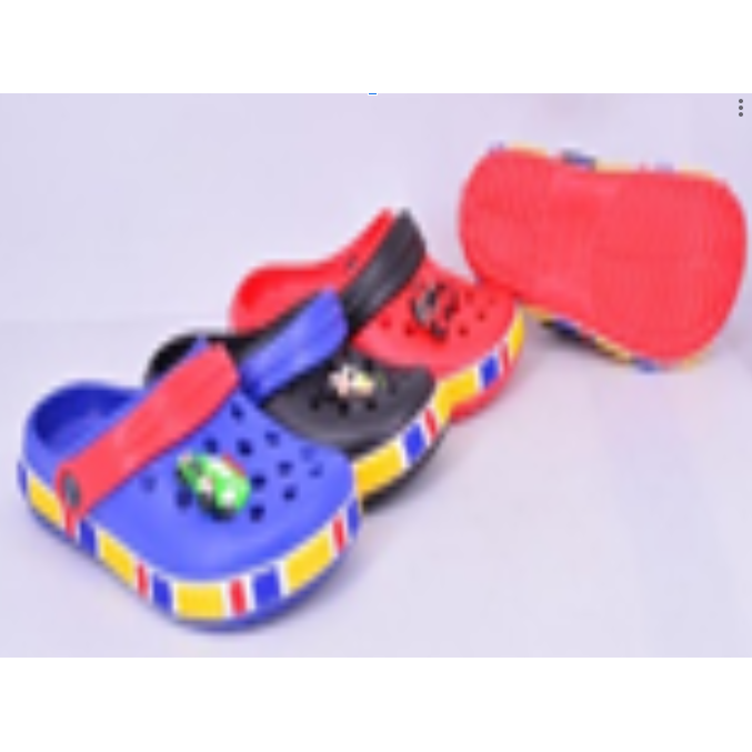 Blocks with Stripes Crocs Kids Shoes CHP390 Assorted Multicolor Age- 5 Years & Above