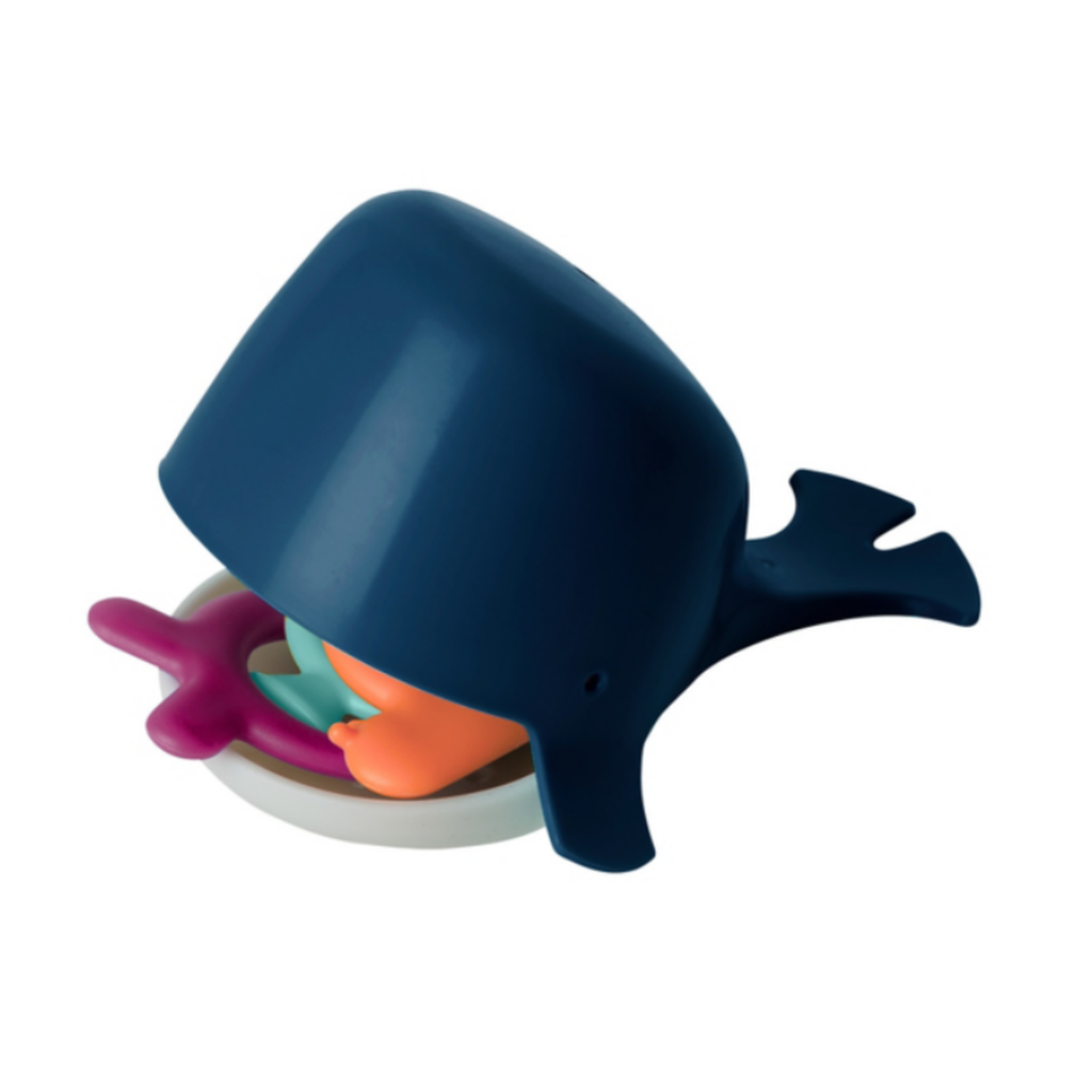 Tomy Boon Chomp Hungry Whale Bath Toy - Navy 18M+