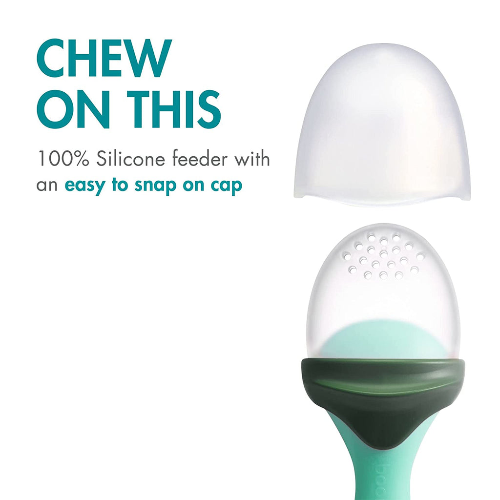 Tomy Boon PULP Silicone feeder Mint Age- 6 Months & Above