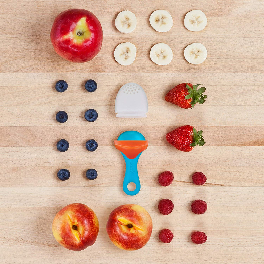 Tomy Boon Pulp Silicone Feeder - Blue/Orange 6M+