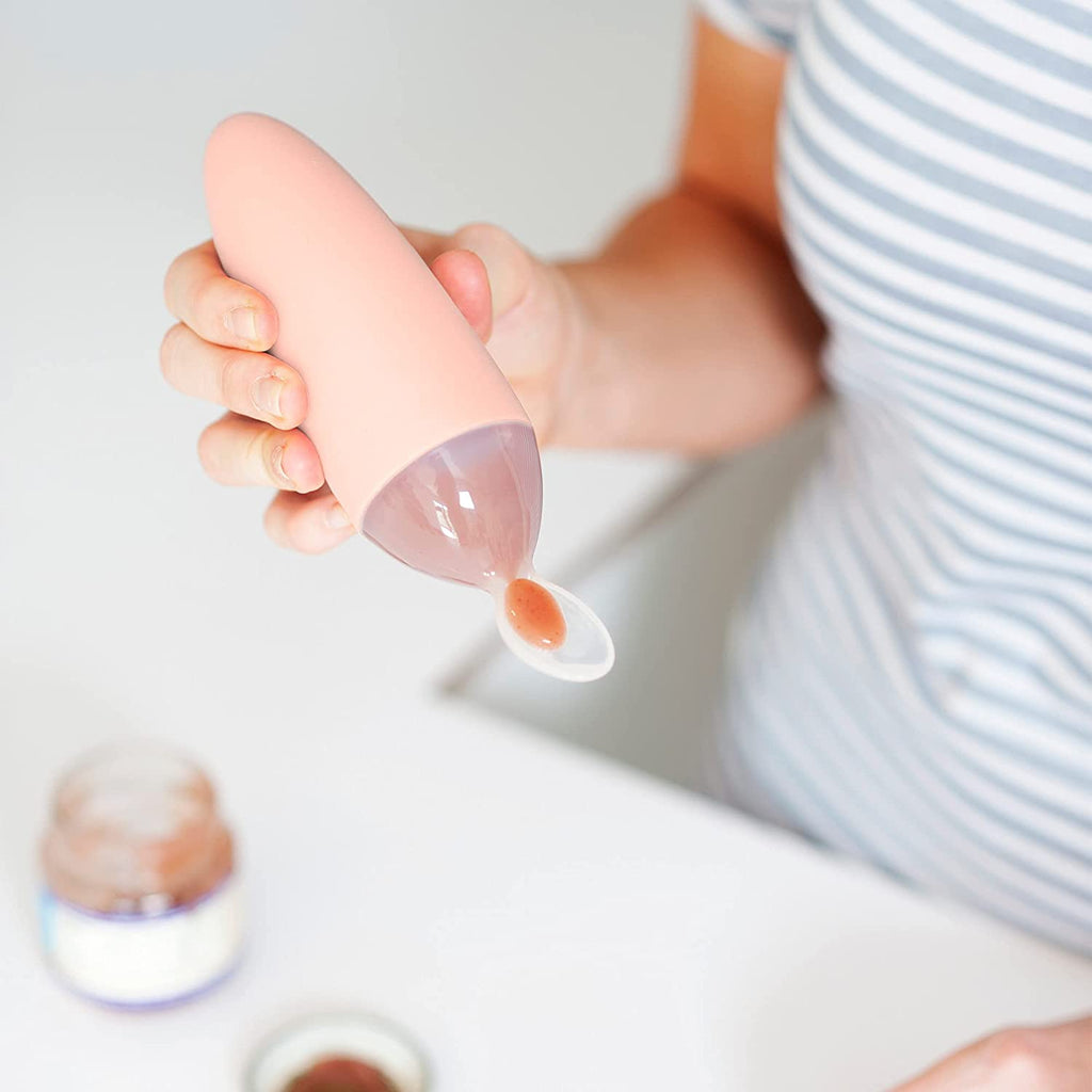 Tomy Boon SQUIRT Spoon Blush Pink Age-6 Months & Above