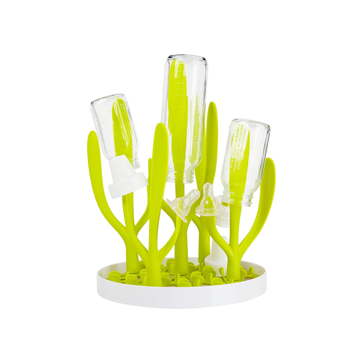 Boon Sprig Bottle Vertical Drying Rack Green Peekaboo