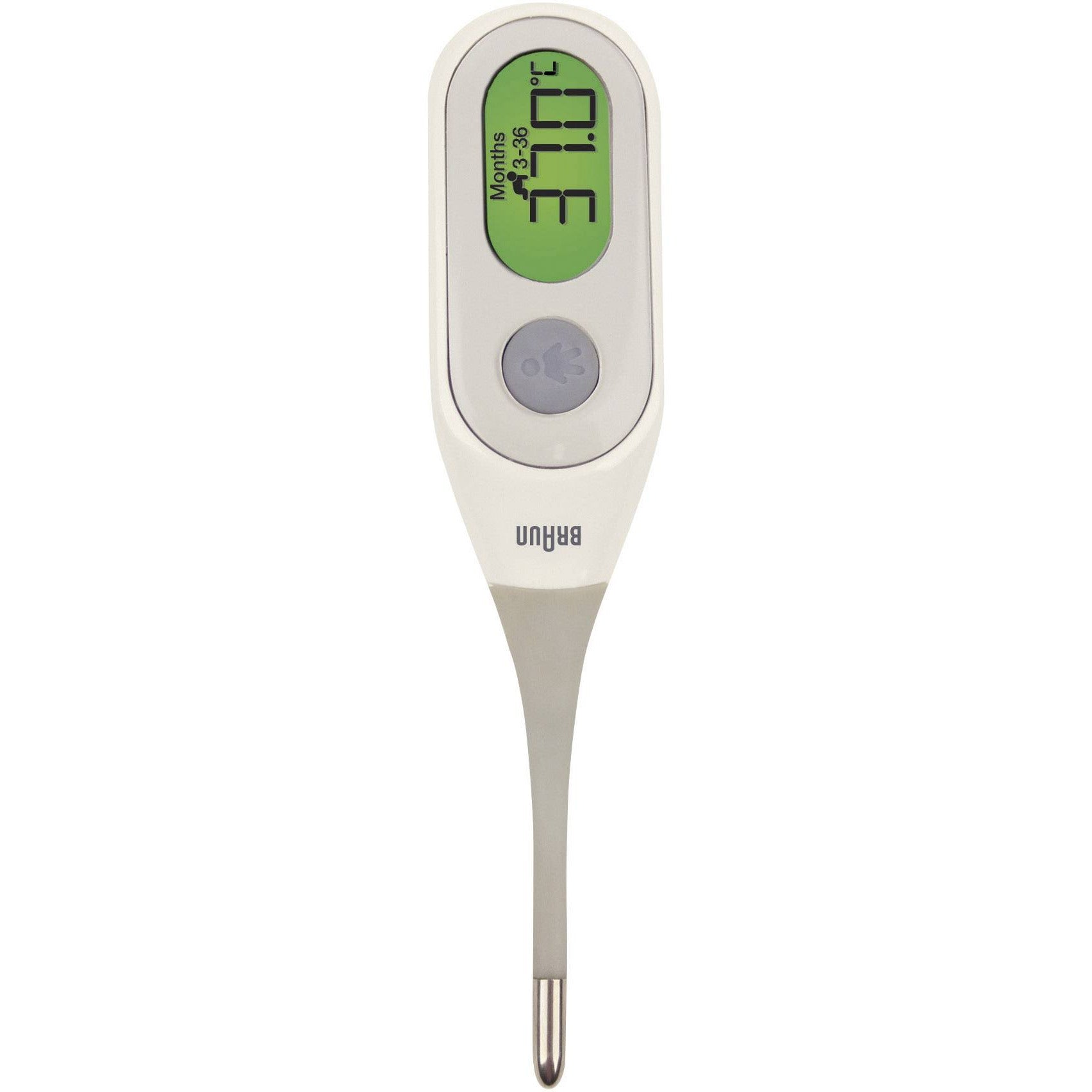 Braun Age Precision Digital Thermometer Stick White Age Newborn & Above Peekaboo
