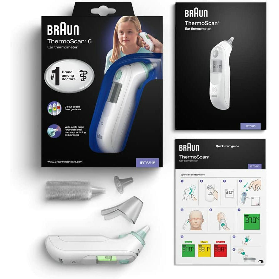 Braun ThermoScan 6 Ear Thermometer Clear Age-Newborn & Above