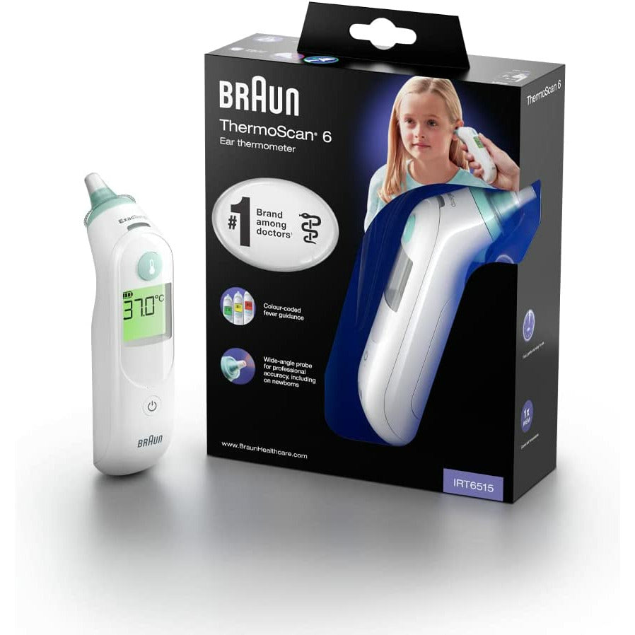 Braun ThermoScan 6 Ear Thermometer Clear Age-Newborn & Above