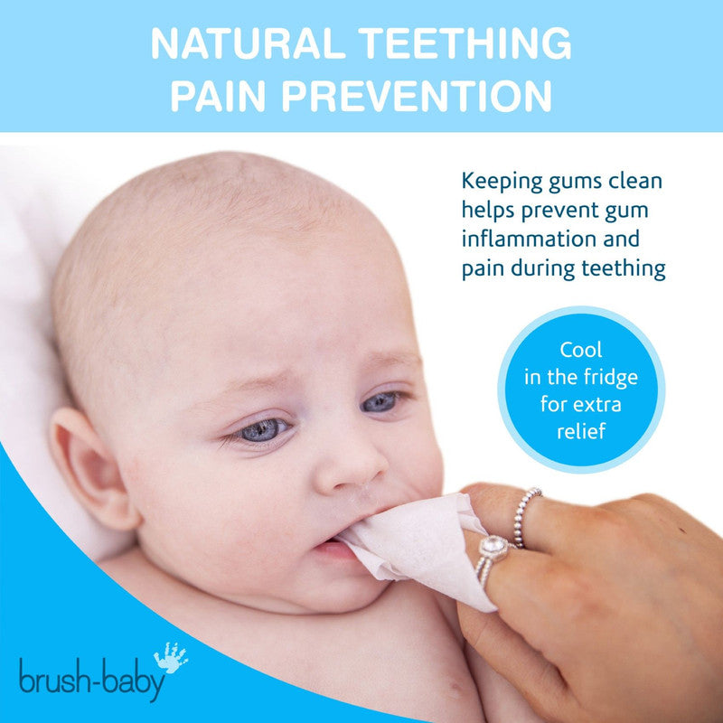 Brush Baby Dental Wipes White Age-Newborn & Above