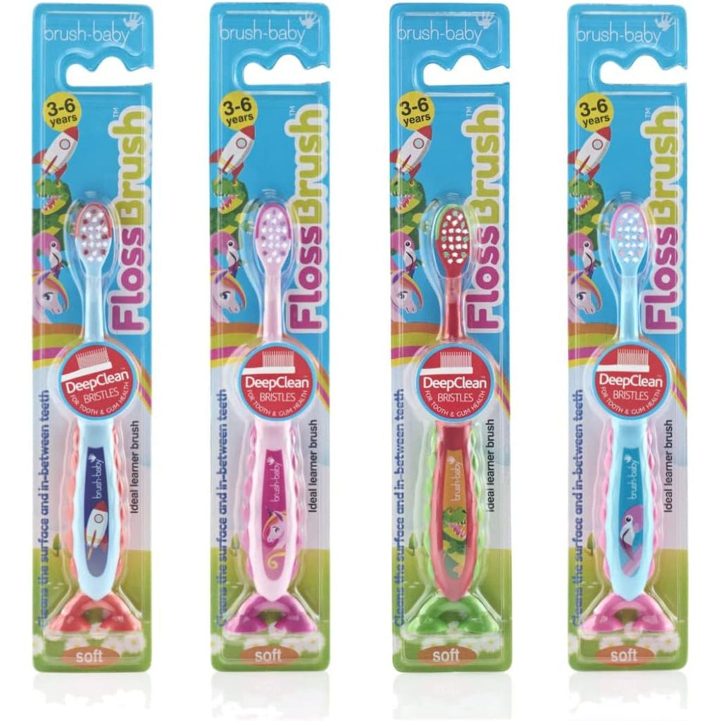 Brush Baby Floss Brush Assorted Multicolor Age- 3 Years to 6 Years
