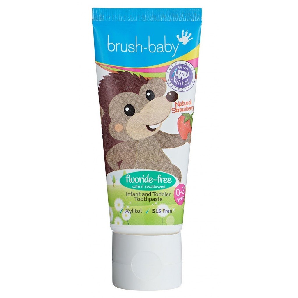 Brush Baby Non Flouride Strawberry Toothpaste 50Ml Strawberry Flavour Age- Newborn to 24 Months