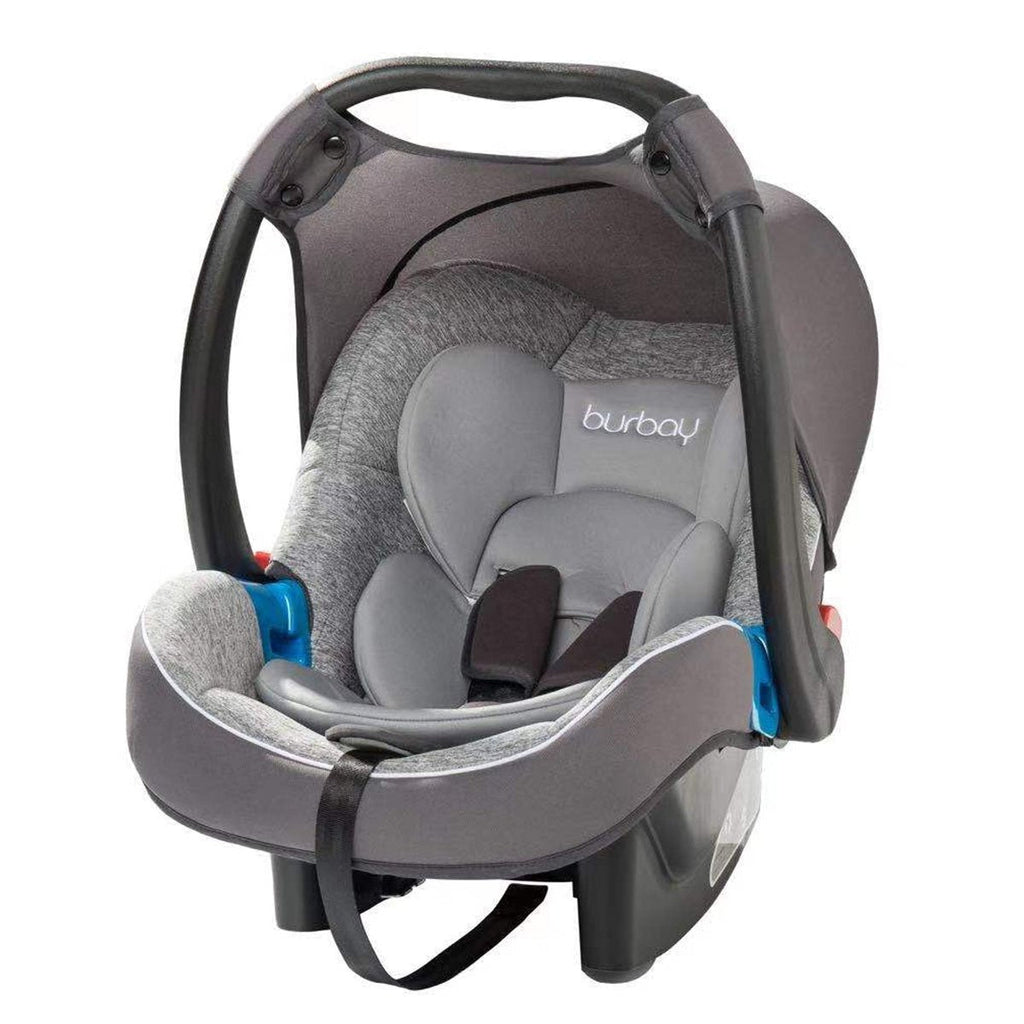 Burbay Stage 1 Universal Lightweight Safety and Comfort Infant Carseat Grey Age- Newborn & Above (Holds upto 13 Kgs)