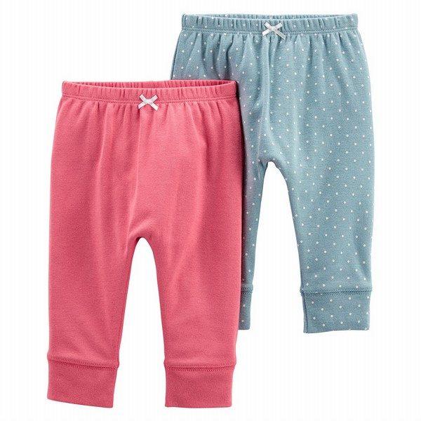 Carter s 2 Pack Pull On Pants Girl Multicolor 1L764010 Peekaboo