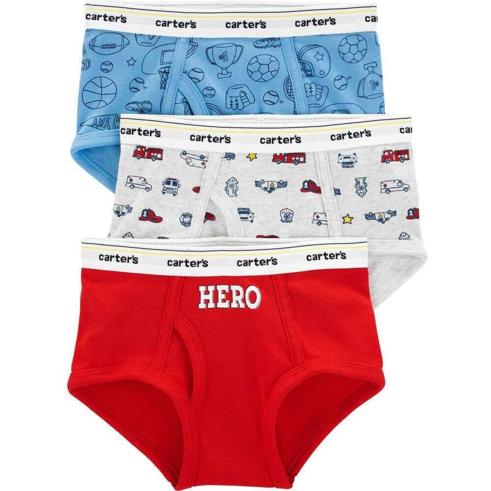 Carter's 3-Pack Hero Cotton Briefs Boy Multicolor 3H740210 - Peekaboo