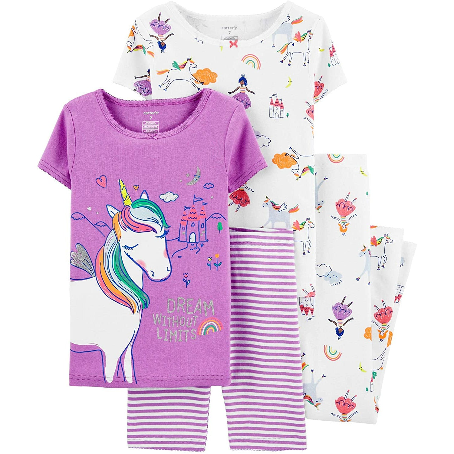 Carters 4 new arrivals piece pajamas girl