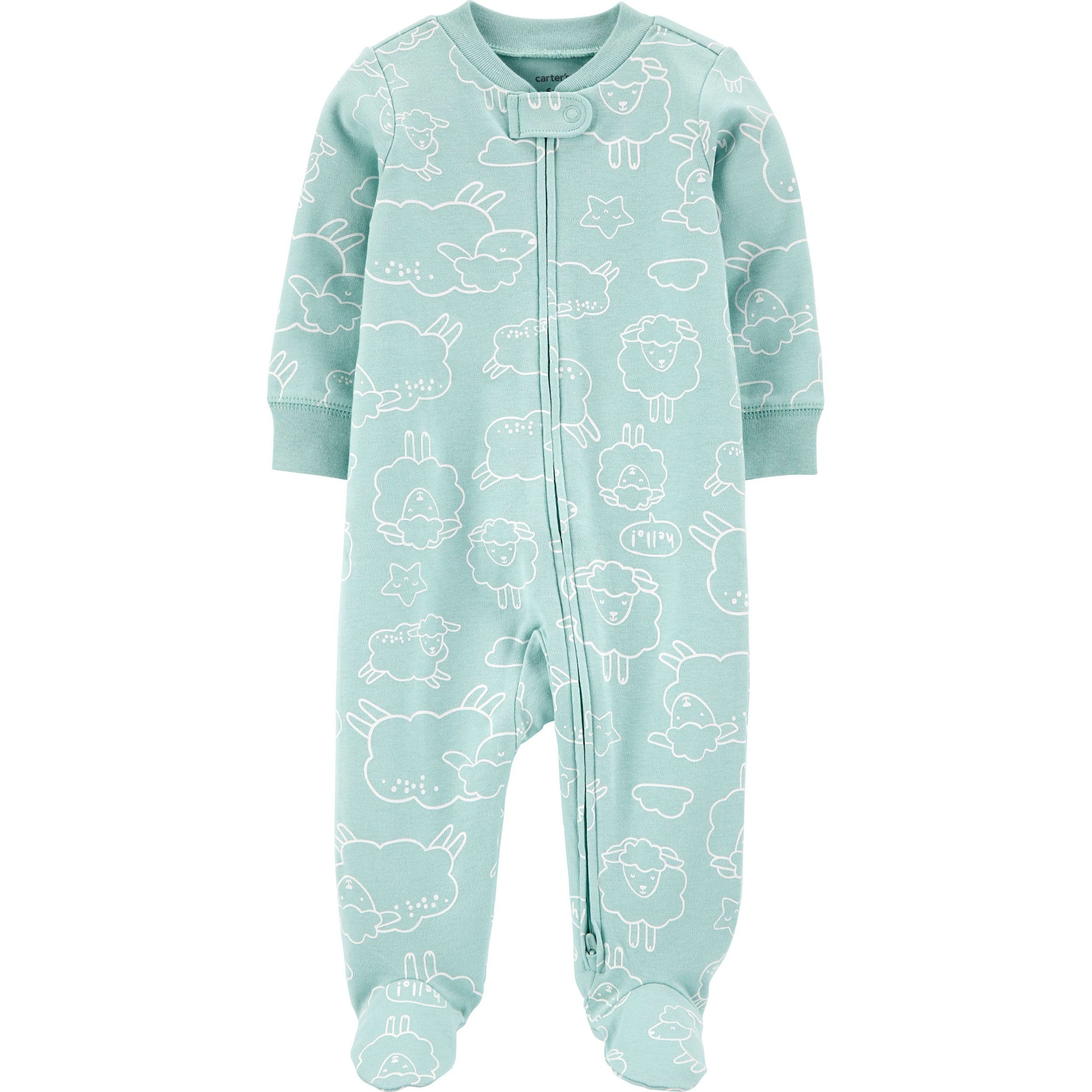 Carter's zipper hotsell footie with snap