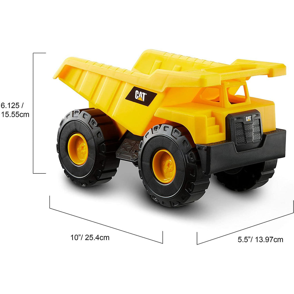 CAT Construction Fleet Dump Truck Sand Box Set +Helmet Yellow/Black Age- 2 Years & Above