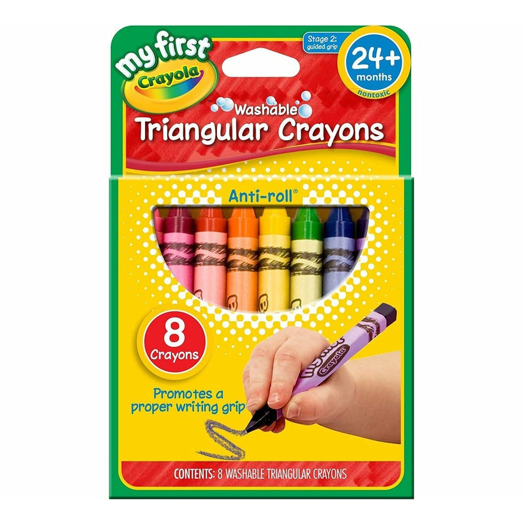 Crayola My First Traingular Crayons Stage 2, 8 Pieces