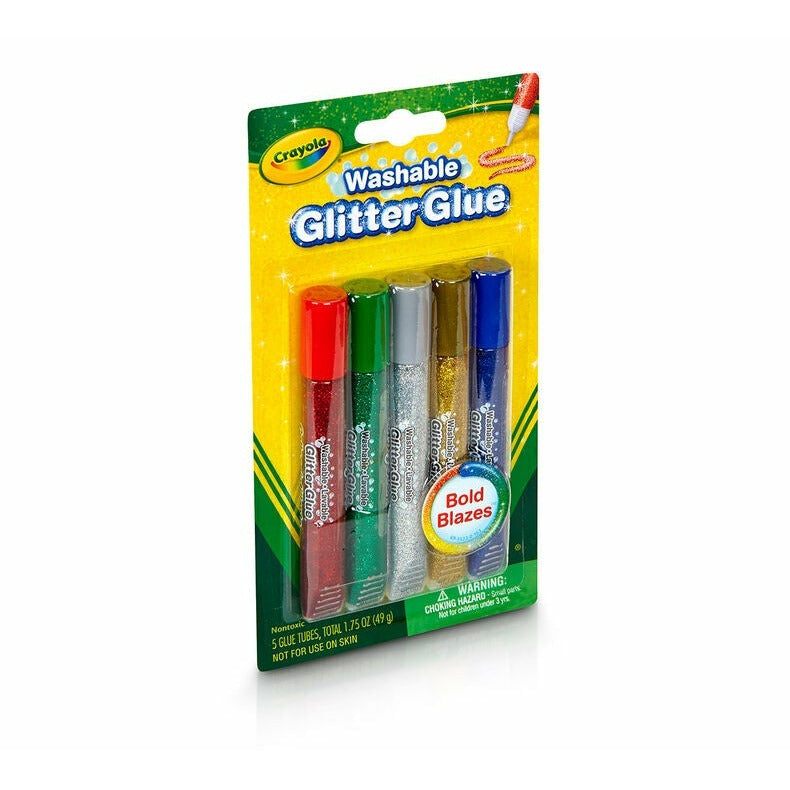 Crayola Washable Glitter Glue - 5 Glue Tubes Age 3Y+ Unisex
