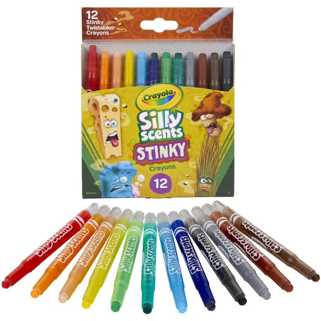 Crayola Crayons 12 Mini Twist Stinky Scents Gel